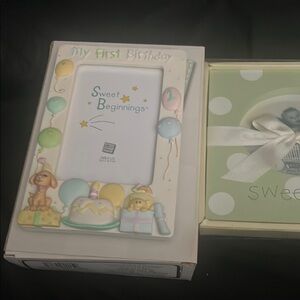 Sweet Beginnings My First Birthday Frame